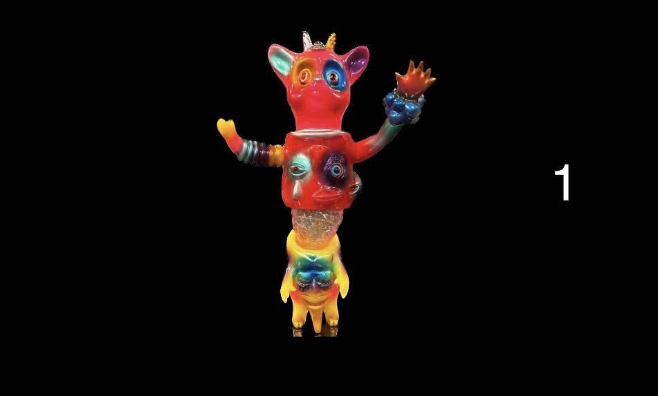 未使用】izumonster ハッピーピカポス 福袋 大丸梅田 ソフビ人形