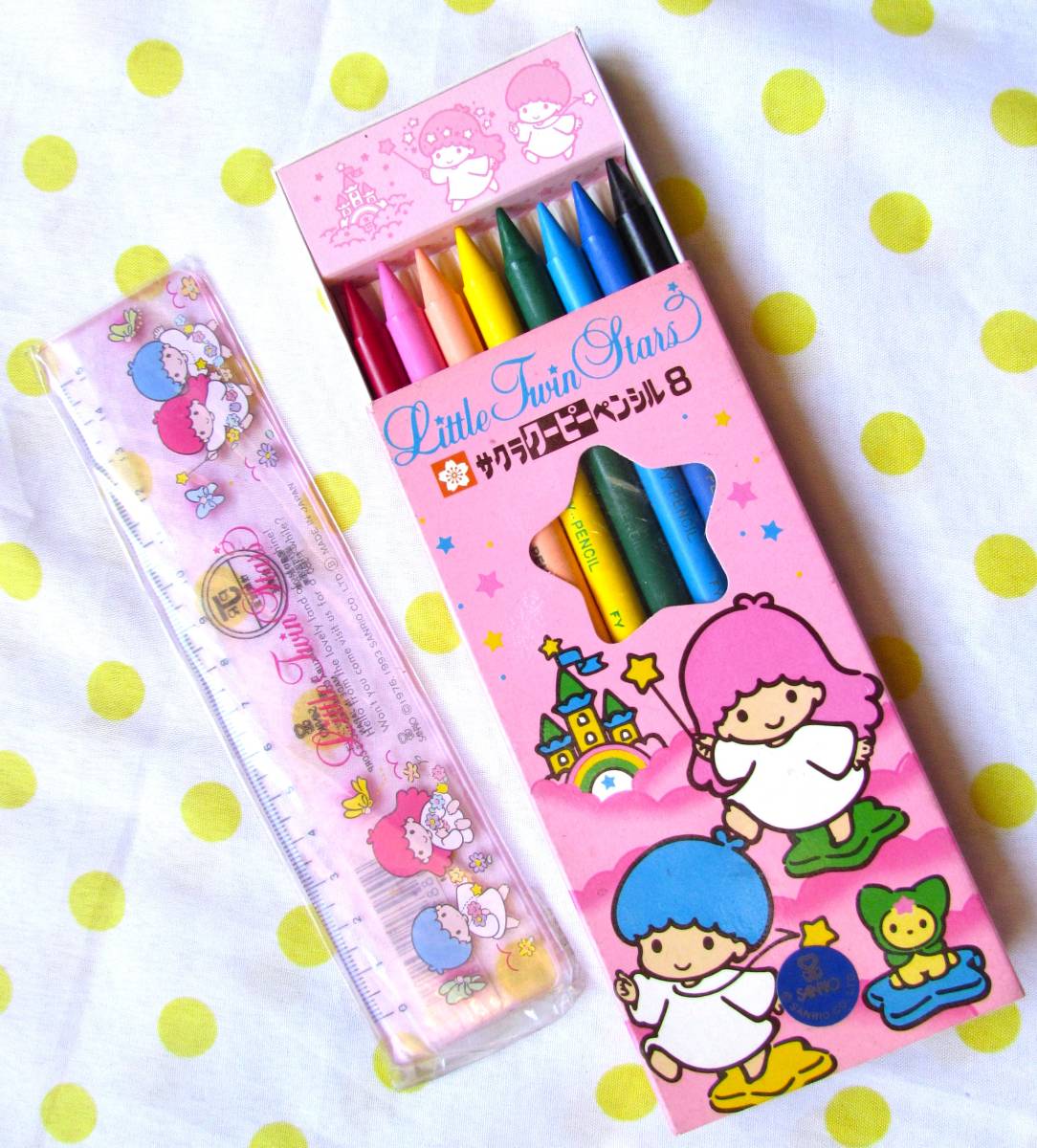 文房具・事務用品 希少 レトロ リトルツインスターズ サクラ クーピー