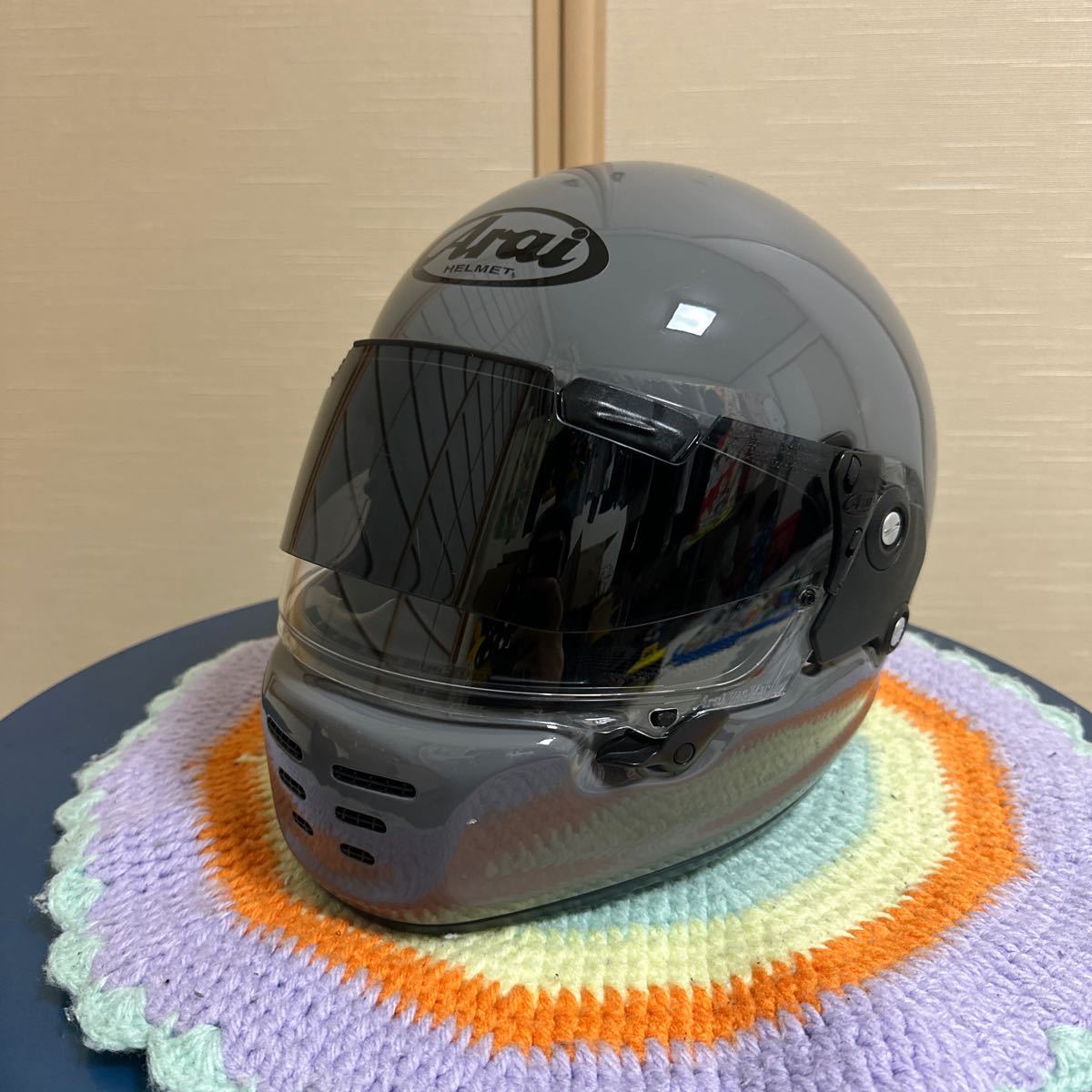 アライ　ラパイドネオ　モダングレー　サイズM スモークシールド付き アライ ラパイドネオ Mサイズ 57～58cm スモークシールド付き