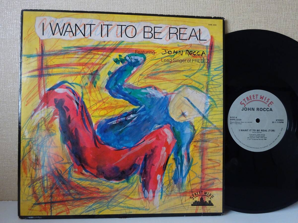 【やや傷や汚れあり】used★US盤★12インチ / JOHN ROCCA ジョン・ロッカ I WANT IT TO BE REAL ...