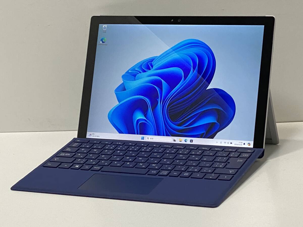 ★1円スタート 使用1516h 第6世代Core i5 Surface Pro 4 1724 Core i5 6300U 2.4GHz/4GB/NVMe128GB/WiFi/WebCam/12.3タッチパネルの1番目の画像