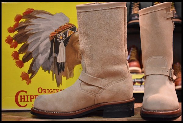 CHIPPEWA チペワ 91068 エンジニアブーツ スチールトゥ 酸っぱく ブラウン