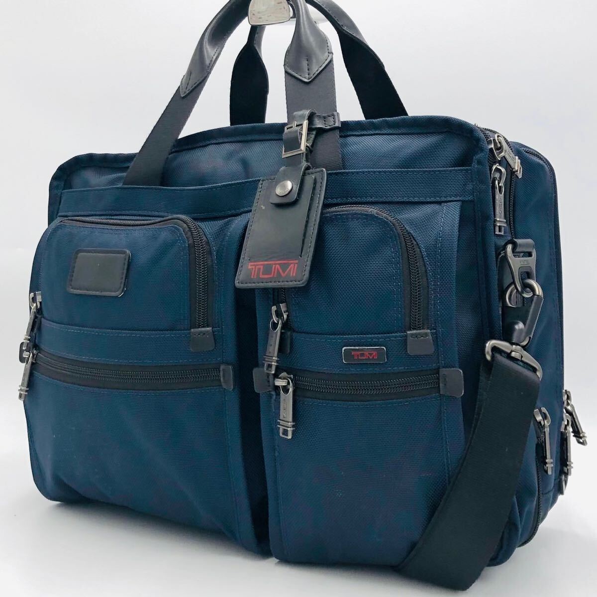 美品】TUMI トゥミ ビジネスバッグ 26302NVYO 2WAY ネイビー（限定  