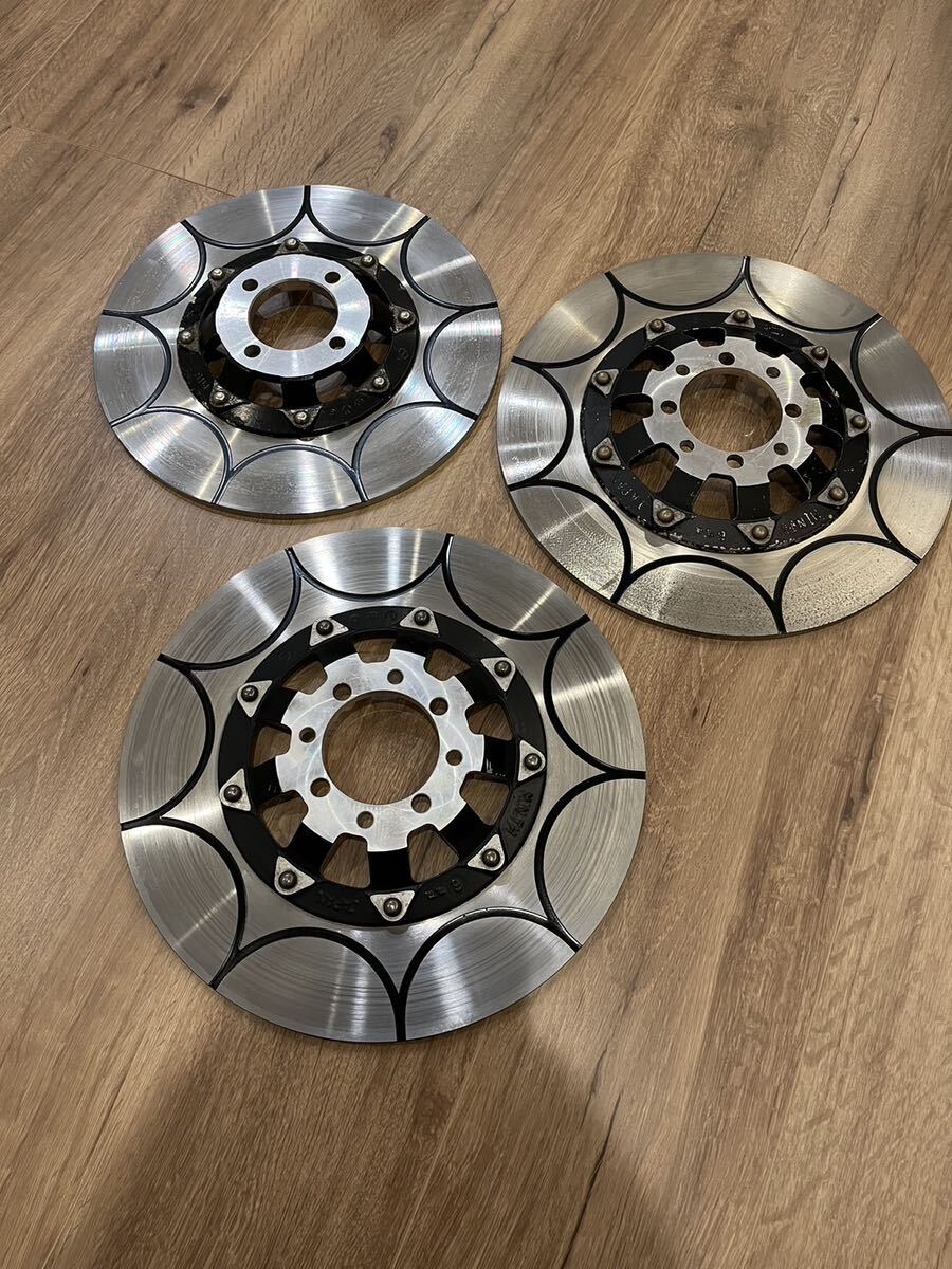 Z400FX E1～3 ディスクローター 両面トレンチカット加工ポン付け