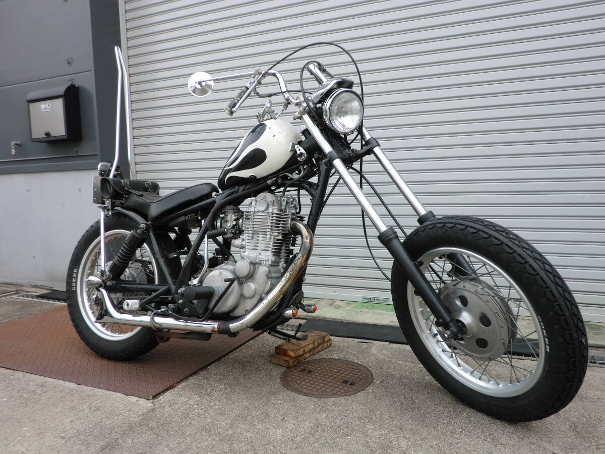 sr400チョッパー 実働 一時抹消 鍵 書類あり フルカスタム （傷や汚れ  