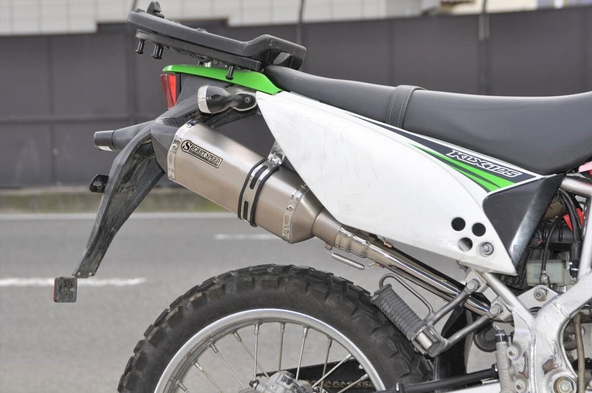 SECRT SPEEDカワサキ Dトラッカー KLX250スリップオン ブルー SECRT SPEEDカワサキ Dトラッカー KLX250スリップオン ブルー