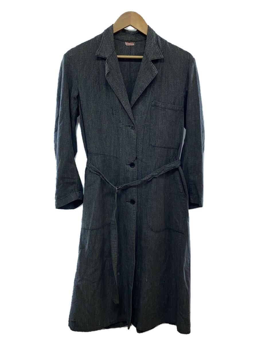 ブラックシャンブレー アトリエコート 40s 黒シャン アトリエコート