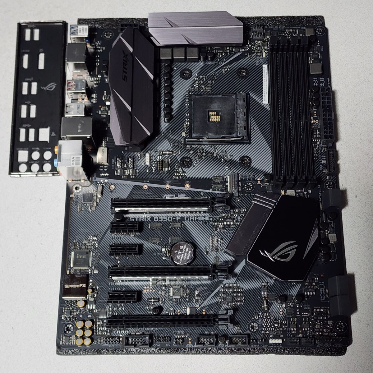 Asus Rog Strix B350 F Gaming Bios 【やや傷や汚れあり】ASUS ROG STRIX B350-F GAMING IOパネル付属 Socket AM4 ATXマザーボード