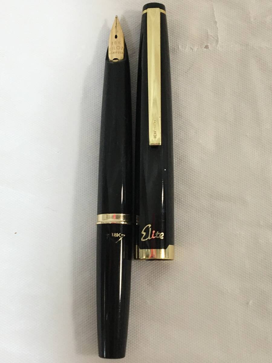 パイロット 万年筆 18K PILOT 18金 エリート ELITE 細字 F