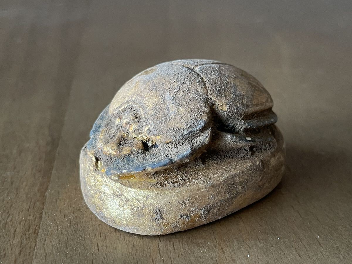 タマムシ色の. 神回保証】古代エジプト スカラベ アミュレット シルク