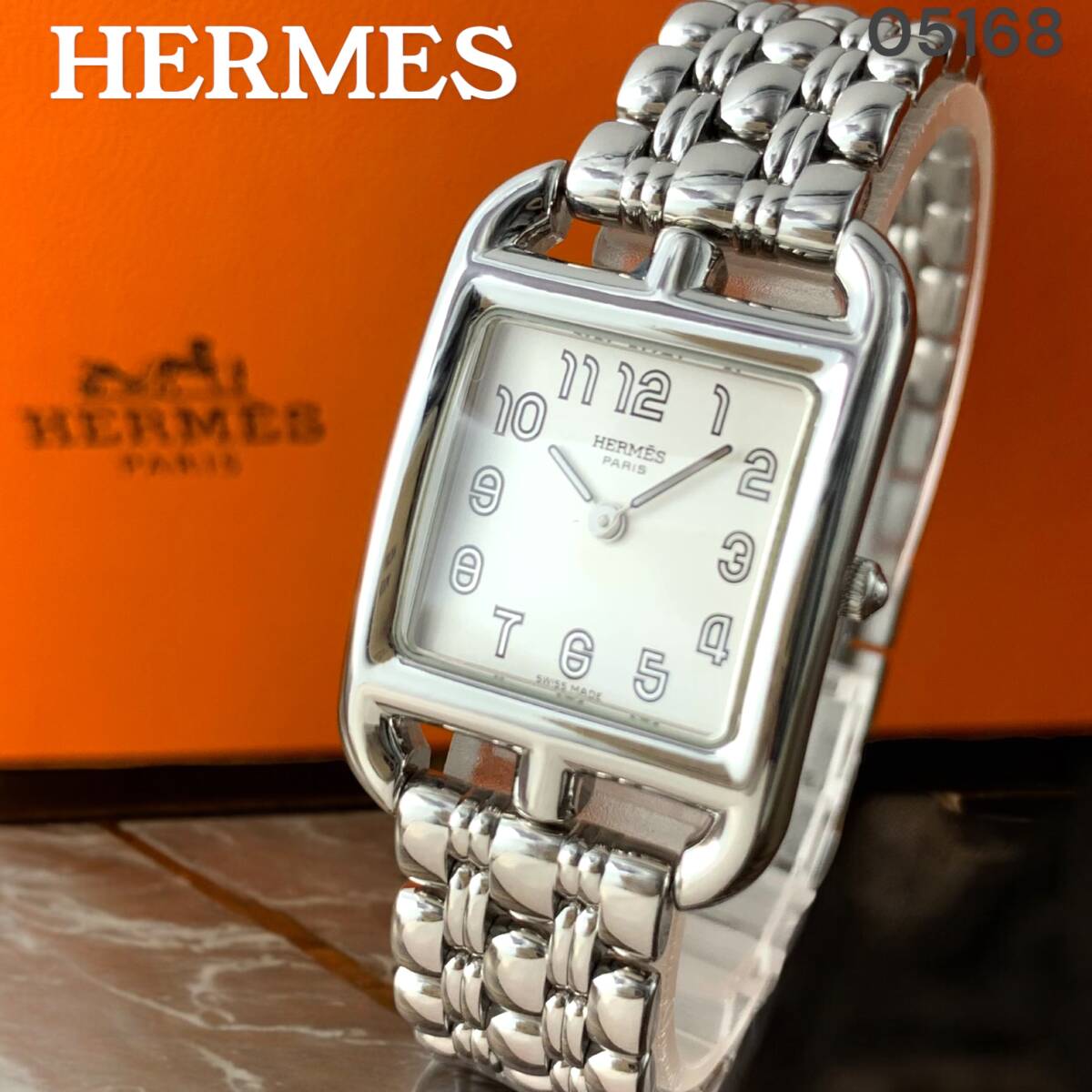 エルメス◆クリッパー◆レディース◆約１２ｍｍ幅◆２連コマ◆CL4.220◆F-S エルメス◇クリッパー◇レディース◇約12mm幅◇コマ◇CL4.220◇F-S