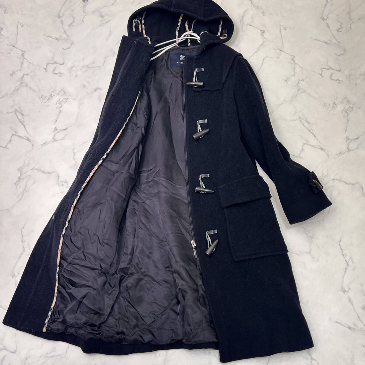 バーバリー ネイビー フード付き BURBERRY ネイビー フード付き