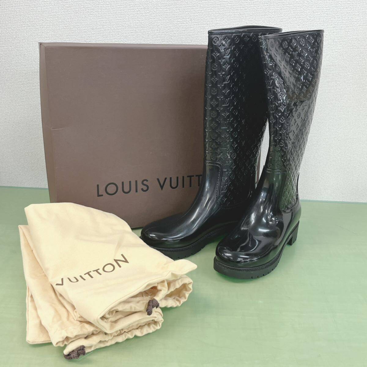 Louis Vuitton 長靴36最終値下げ！ Louis Vuitton 長靴36最終値下げ！ Louis Vuitton ブラック長靴 36