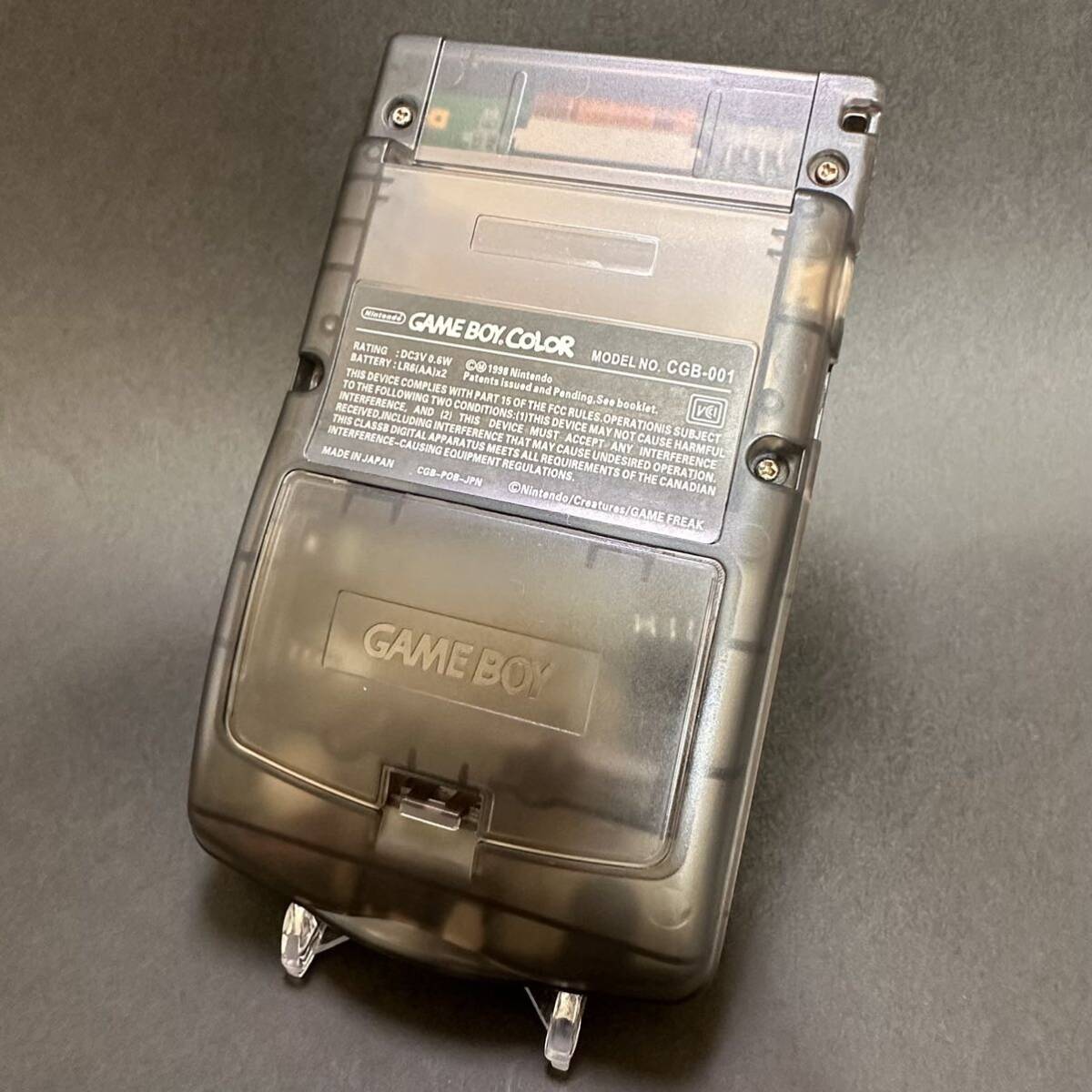 有機EL搭載 ゲームボーイカラー スケルトンカスタム品（未使用に近い 