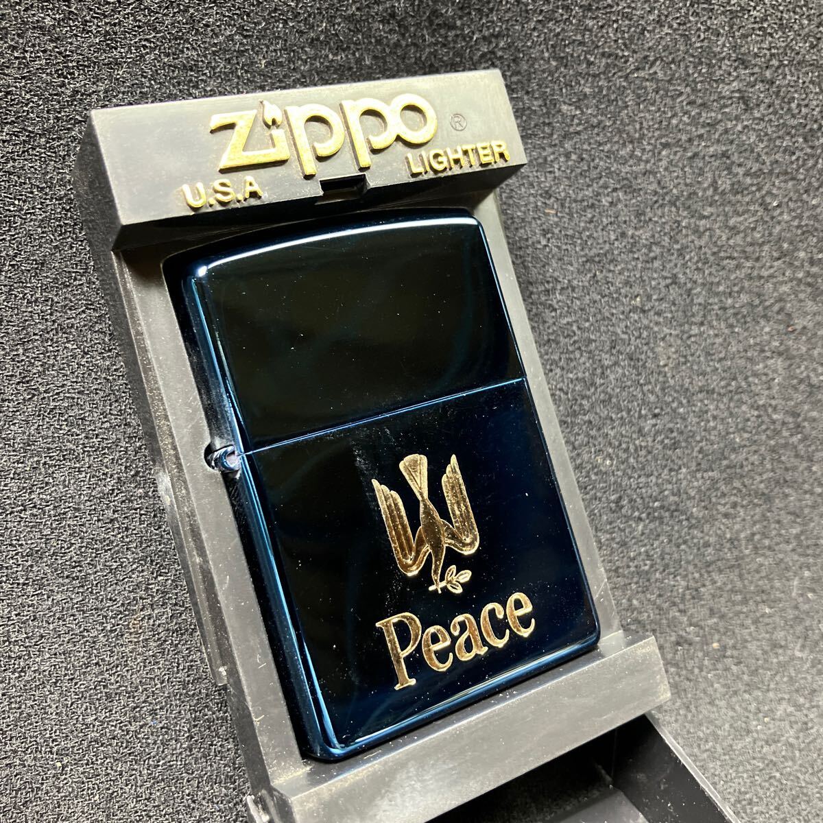 zippo 醜く ピース ゴールド刻印 限定品 希少モデル 2019年製