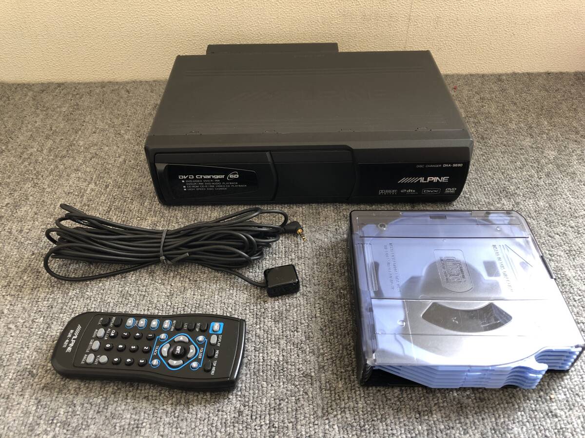 カーオーディオ　アルパイン　カセットデッキ　CDチェンジャー アルパインデッキ、CDチェンジャー6連 ALPINE カセットデッキ・CD