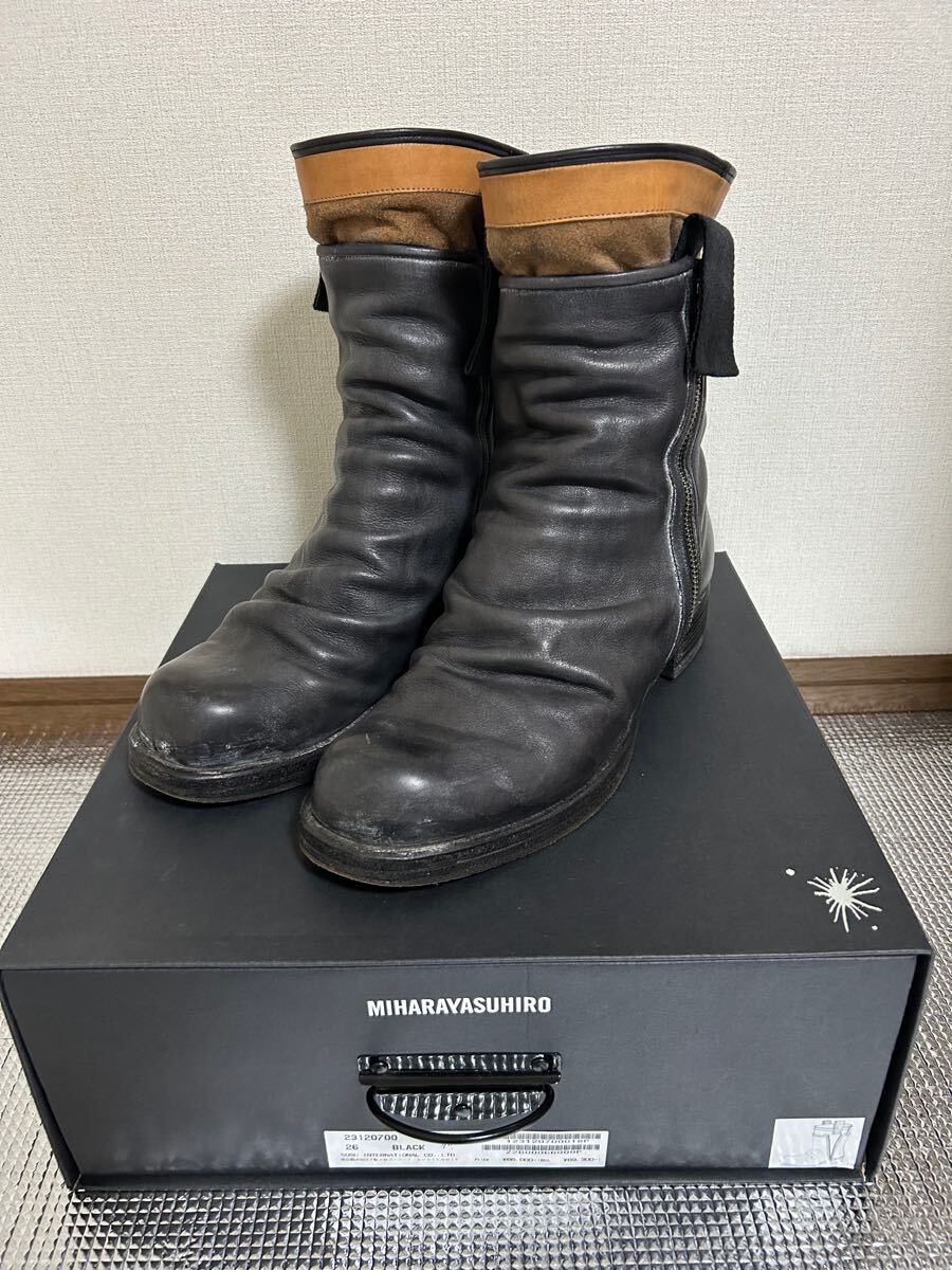 ミハラヤスヒロ レイヤードブーツ 27cm ミハラヤスヒロレイヤードブーツ