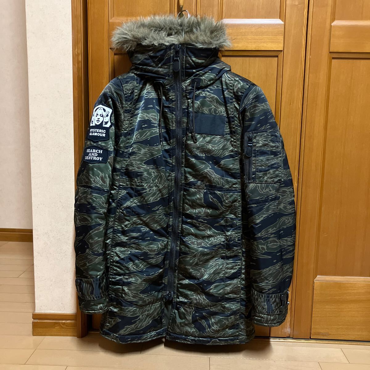 ヒステリックグラマー タイガーカモ N3B プリマロフト N-3B