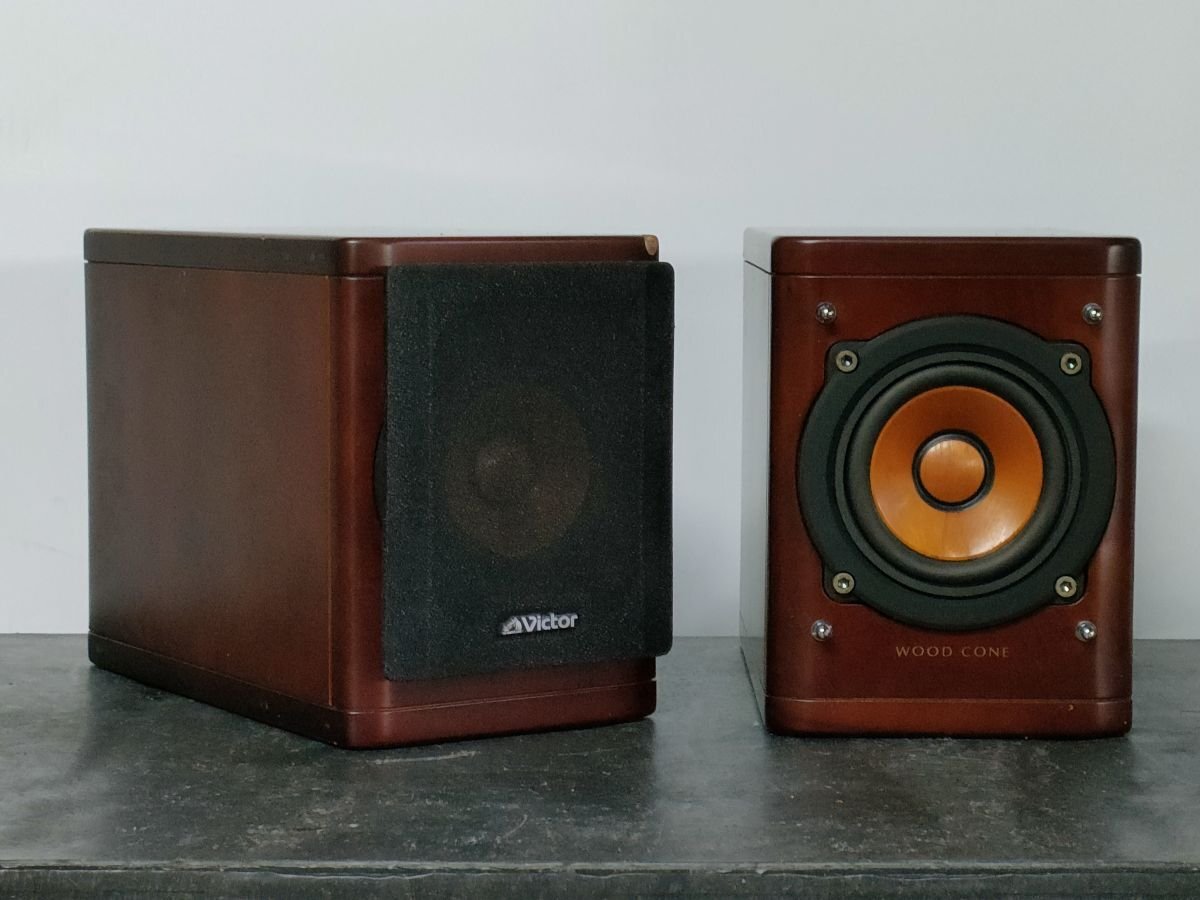 J VC EX-NW1 ウッドスピーカーのみ 茶色 ラテさん転用 J VC EX-NW1 ウッド