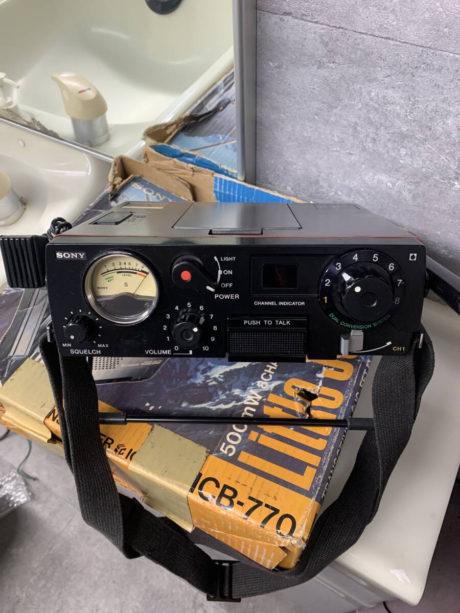オ*ス様 【ジャンク品】SONY ICB-707 無線 Yahoo!オークション - 希少 ソニー ICB-707 美品 CB無線機 8CH