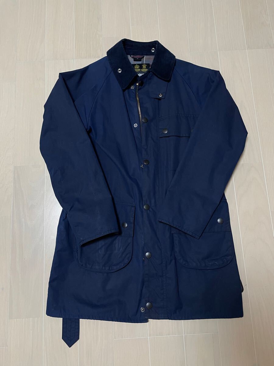 【美品】バブアー ソルウェイジッパー SL 40 ネイビー 美品】バブアー ソルウェイジッパー SL 40 ネイビー