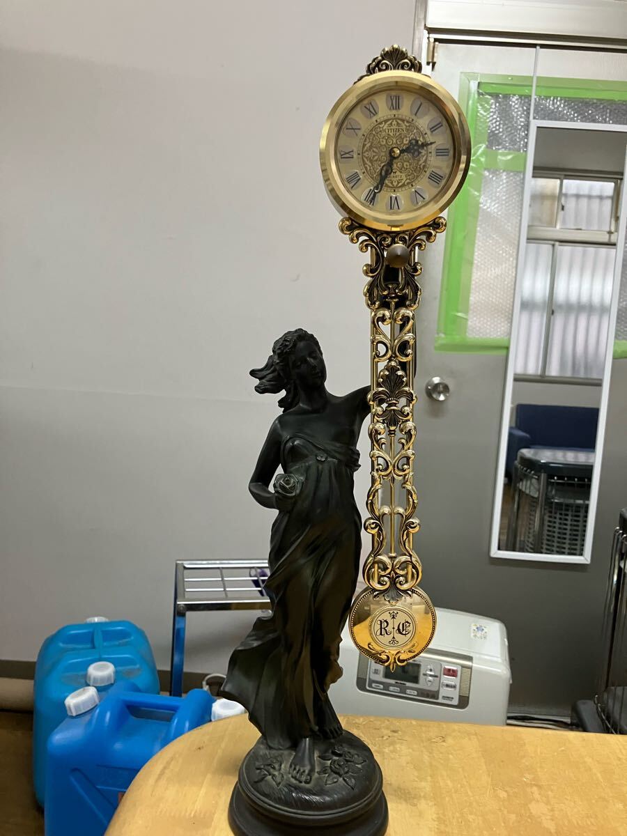 CITIZEN 創園の女神 シチズン 置時計 4RP613 振り子時計