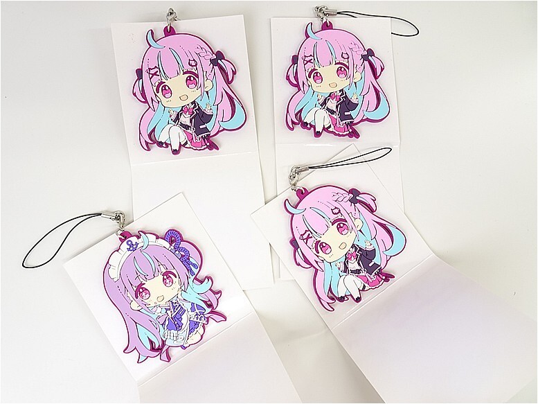ホロライブ 湊あくあ 箔押し複製サイン入りイラストランダム色紙