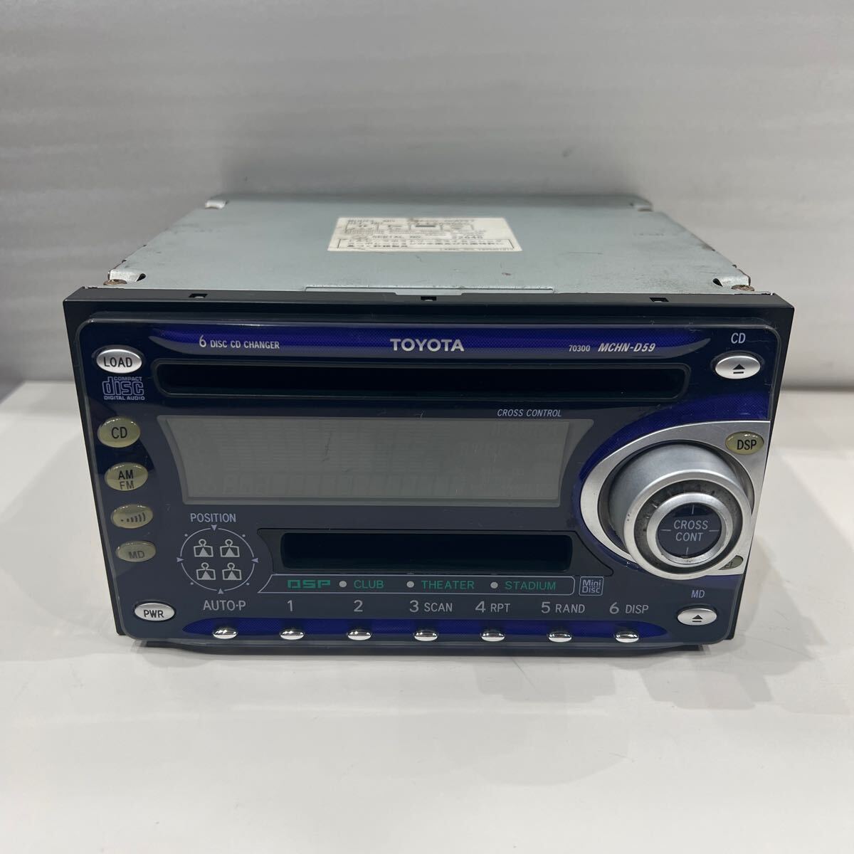 トヨタ 純正オーディオ CD MD（GRX120 マークX オーディオパネル