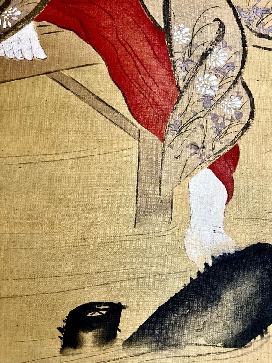 【真作】掛軸　岡本豊彦　山水画　江戸時代　四条派の雅　合箱入　Q123 Yahoo!オークション -「岡本豊彦」の落札相場・落札価格