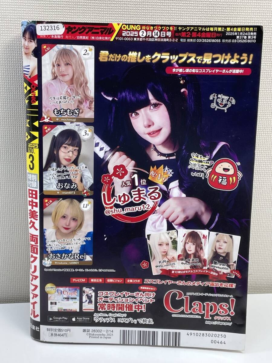 793/ヤングアニマル 1998年12月11日号 No.23 松田純 メジャーCD