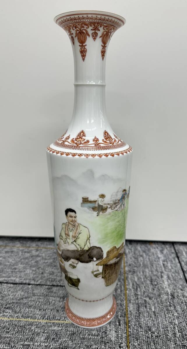 ♦⭐中国 古陶磁 景徳鎮 銅紅釉 瓶 古美術品 コレクション 骨董品アンティーク やや傷や汚れあり】花瓶 中国景徳鎮製 陶磁器 焼き物 置物 中国