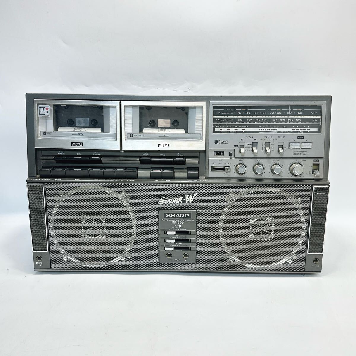 シャープMDラジカセSD-FX100中古品CDラジカセ カセットテープ シャープMDラジカセSD-FX100中古品CDラジカセ カセットテープ シャープ