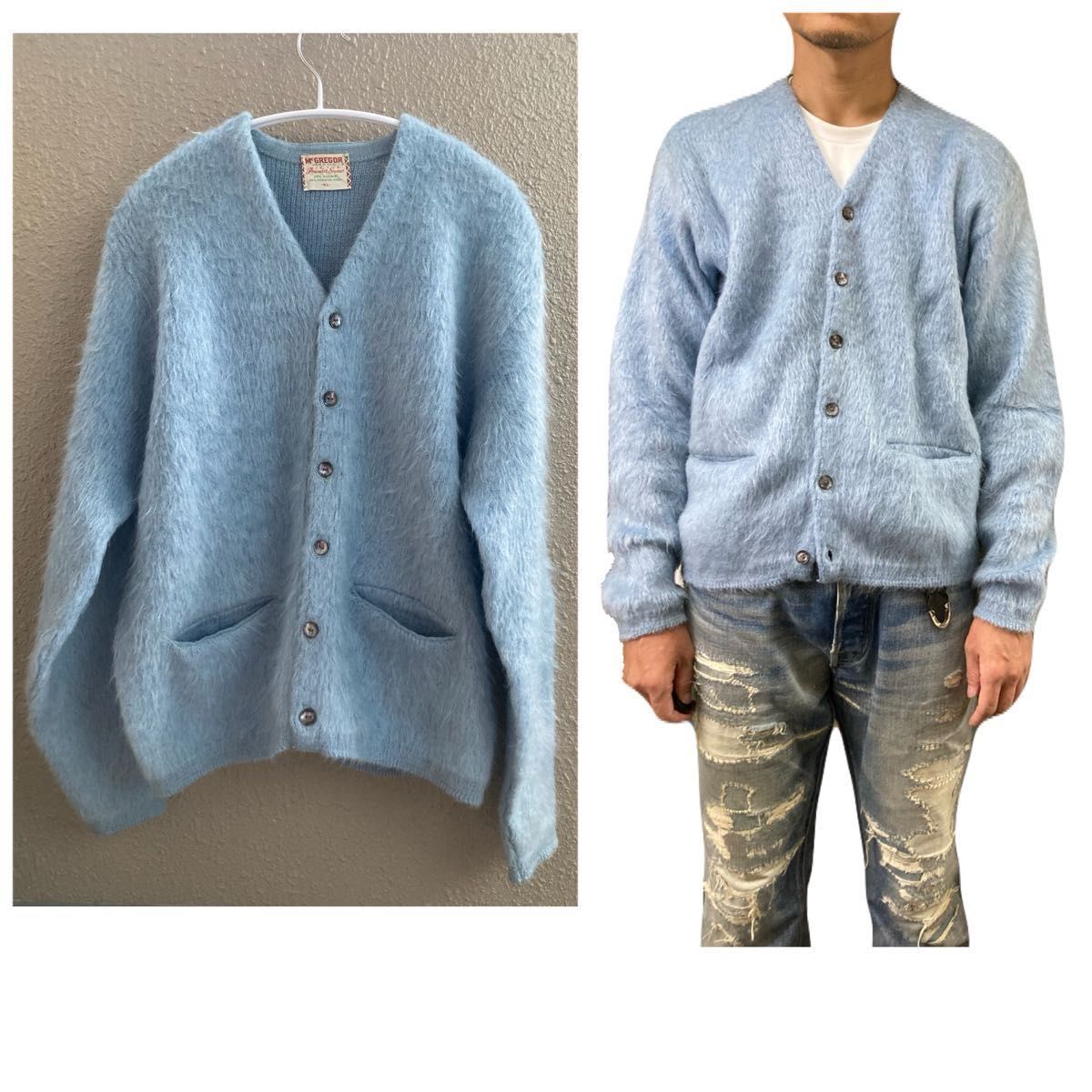 古着 60'sヴィンテージモヘアカーディガン ニットカーディガン カート