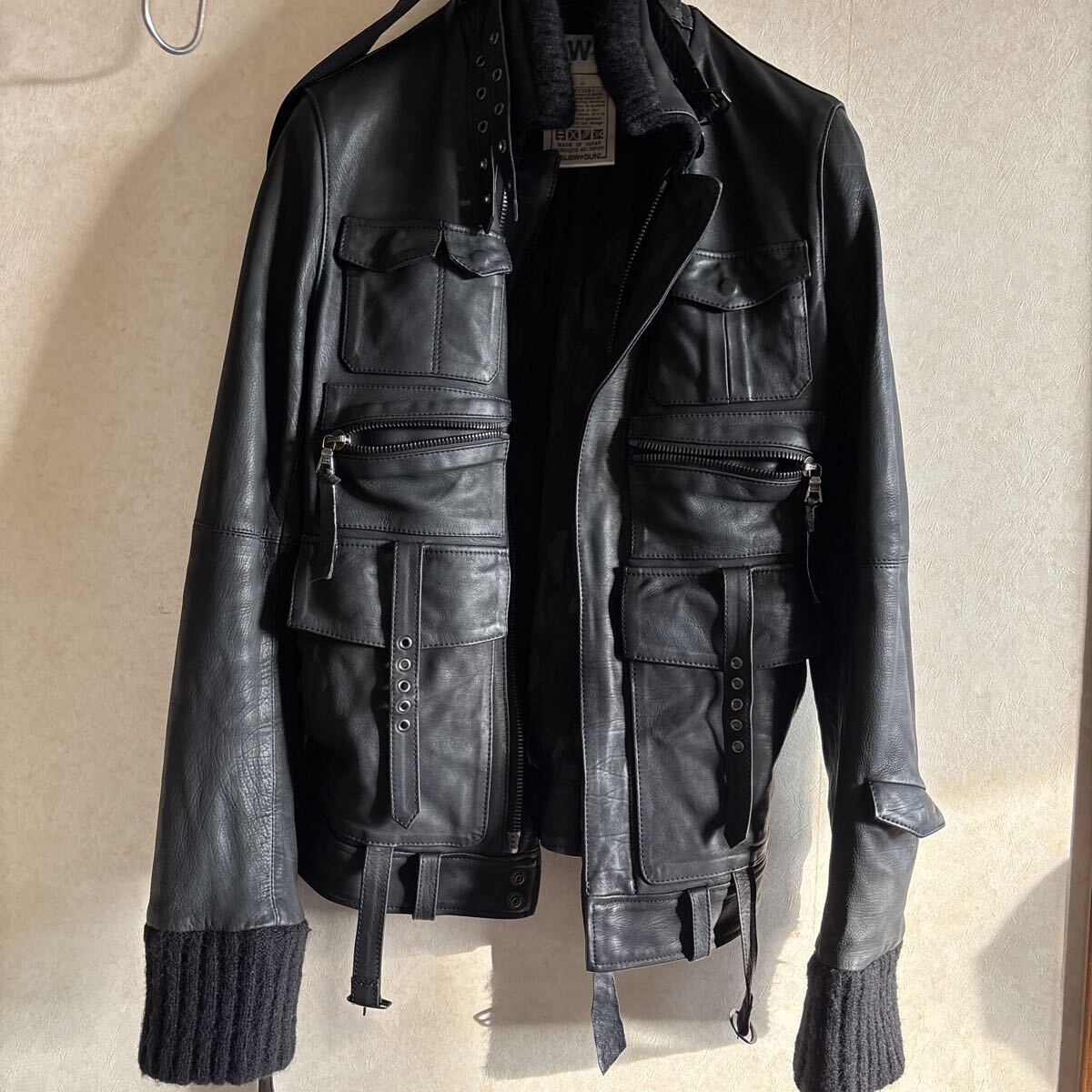 SAINT LAURENT サンローラン 13AW カフェレーサー レザージャケット 42