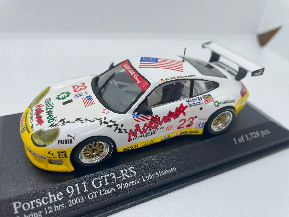 1:43 MINICHAMPS PORSCHE 911 991-2 Gt3 Rs Mr 2018 Golden Rims MR-911