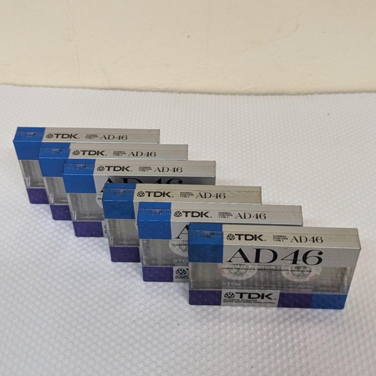 【未使用】★未開封品★ ★新品★ まとめ6本セット 大量 TDK ノーマルポジション カセットテープ AD46 NORMAL POSITION ...