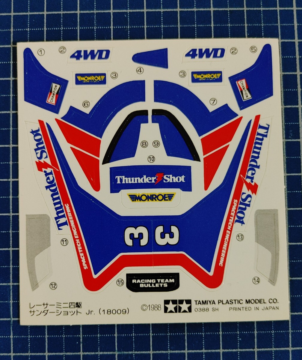 新品】タミヤ アバンテ 2001 ボディステッカー 当時物の落札情報詳細