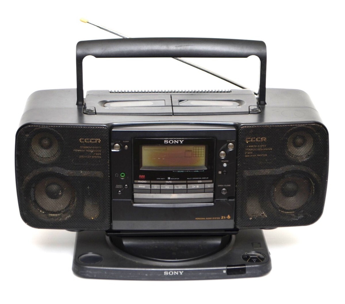 SONY バブルCDラジカセ SONAHAWK ZS-7 完動品 まずまず美品 純正