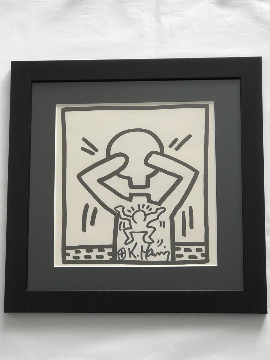 キース・ヘリング（Keith Haring）自筆サイン入りショップカード3枚 美
