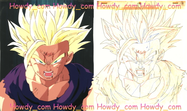 セル画 ドラゴンボール 悟空vs桃白白 当時品 ドラゴンボール 悟空vs桃白白 セル画 動画あり（痛みあり）の落札情報