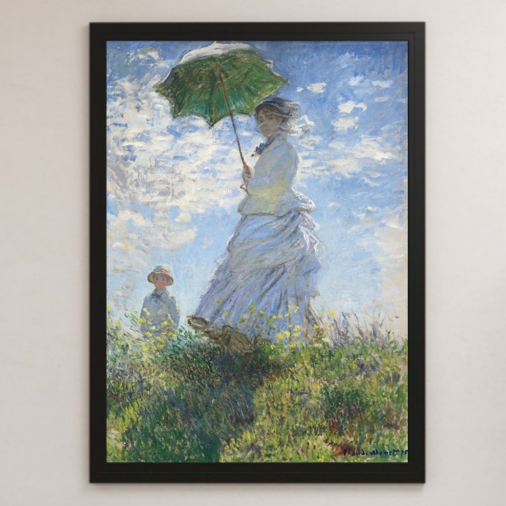 新品】☆秀作☆ 手書き油絵 クロード・モネ ひまわり 額付 絵画