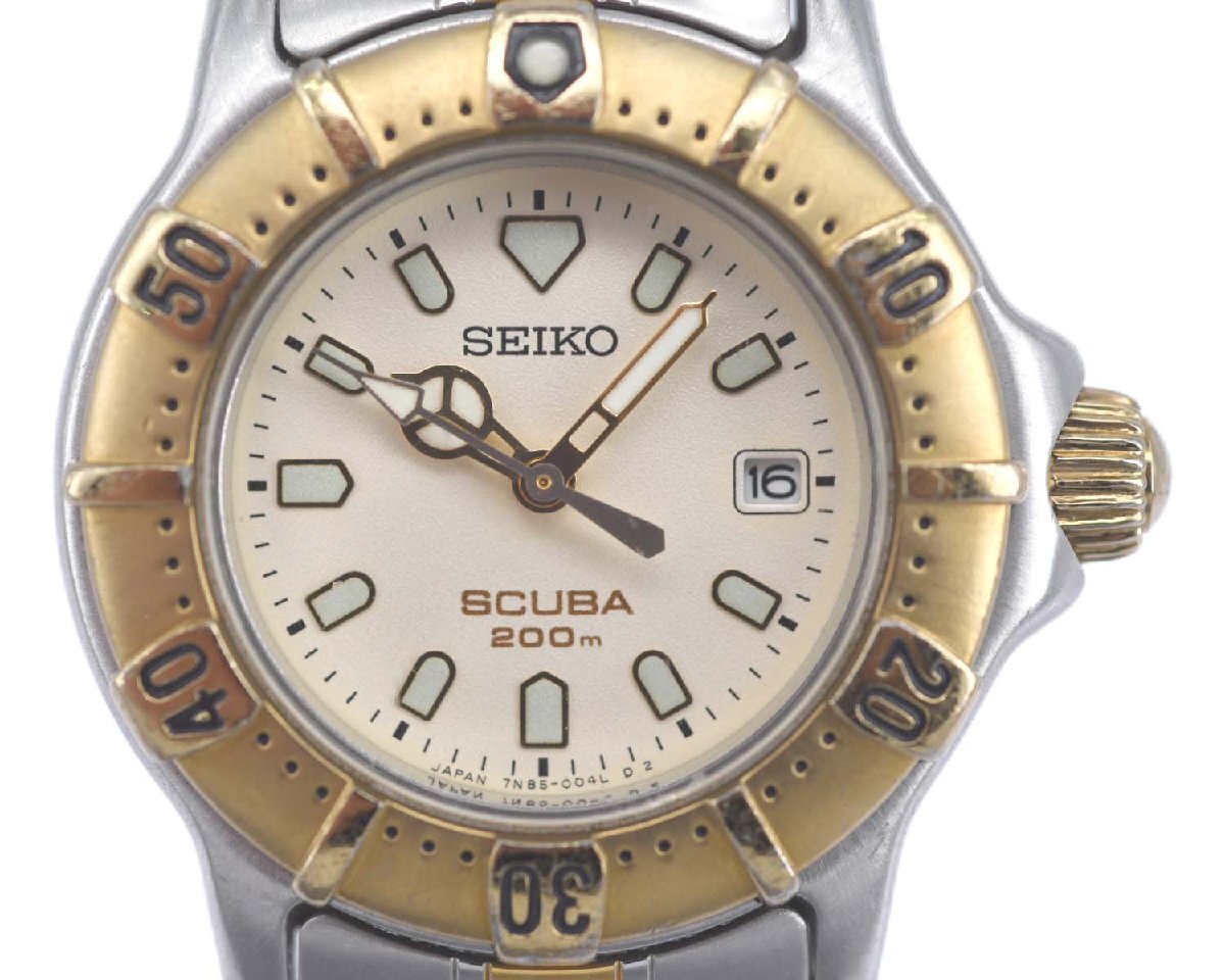 SCUBA SEIKO 7N35-6030 - セイコー 200m 腕時計 スキューバ 稼働品 