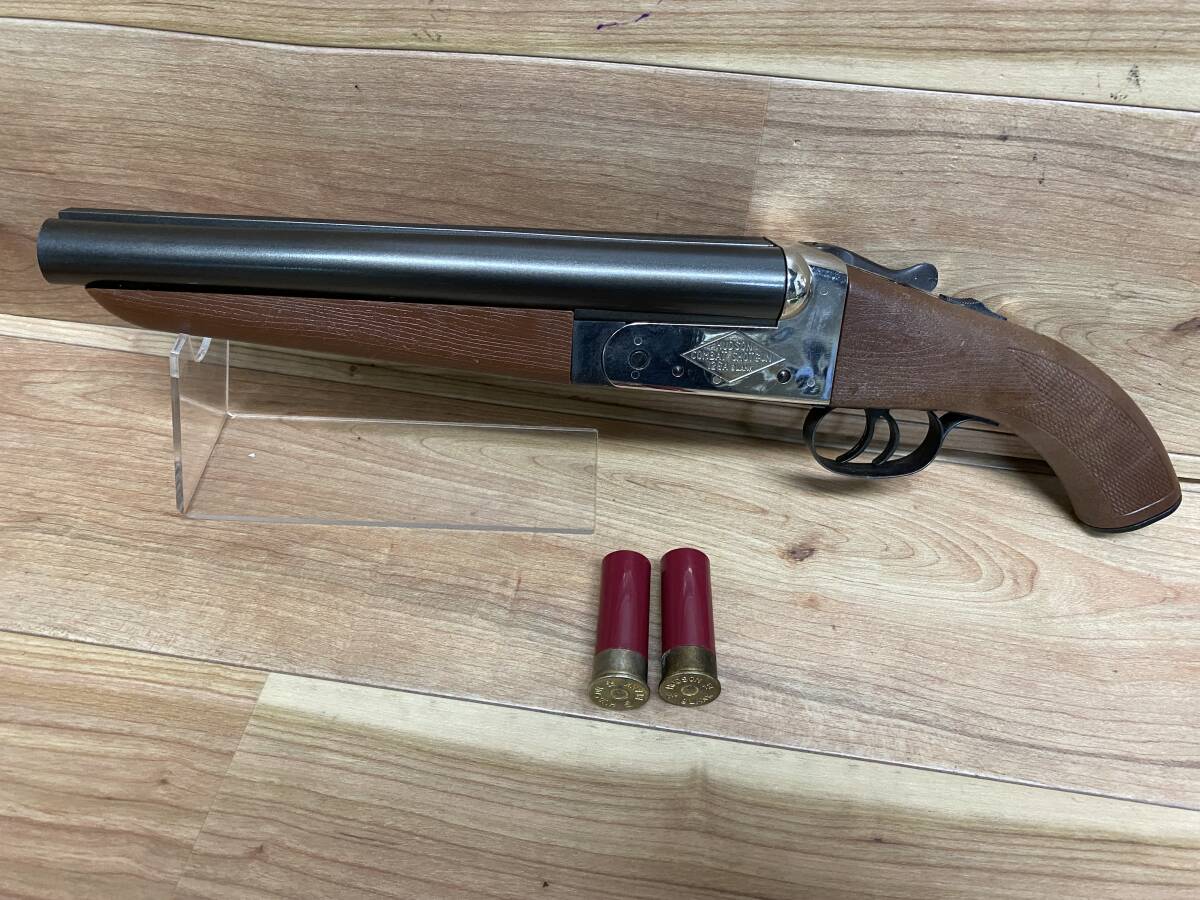 中古】ハドソン ダブルバレル ショットガン 木製ストック＆ABSバレル