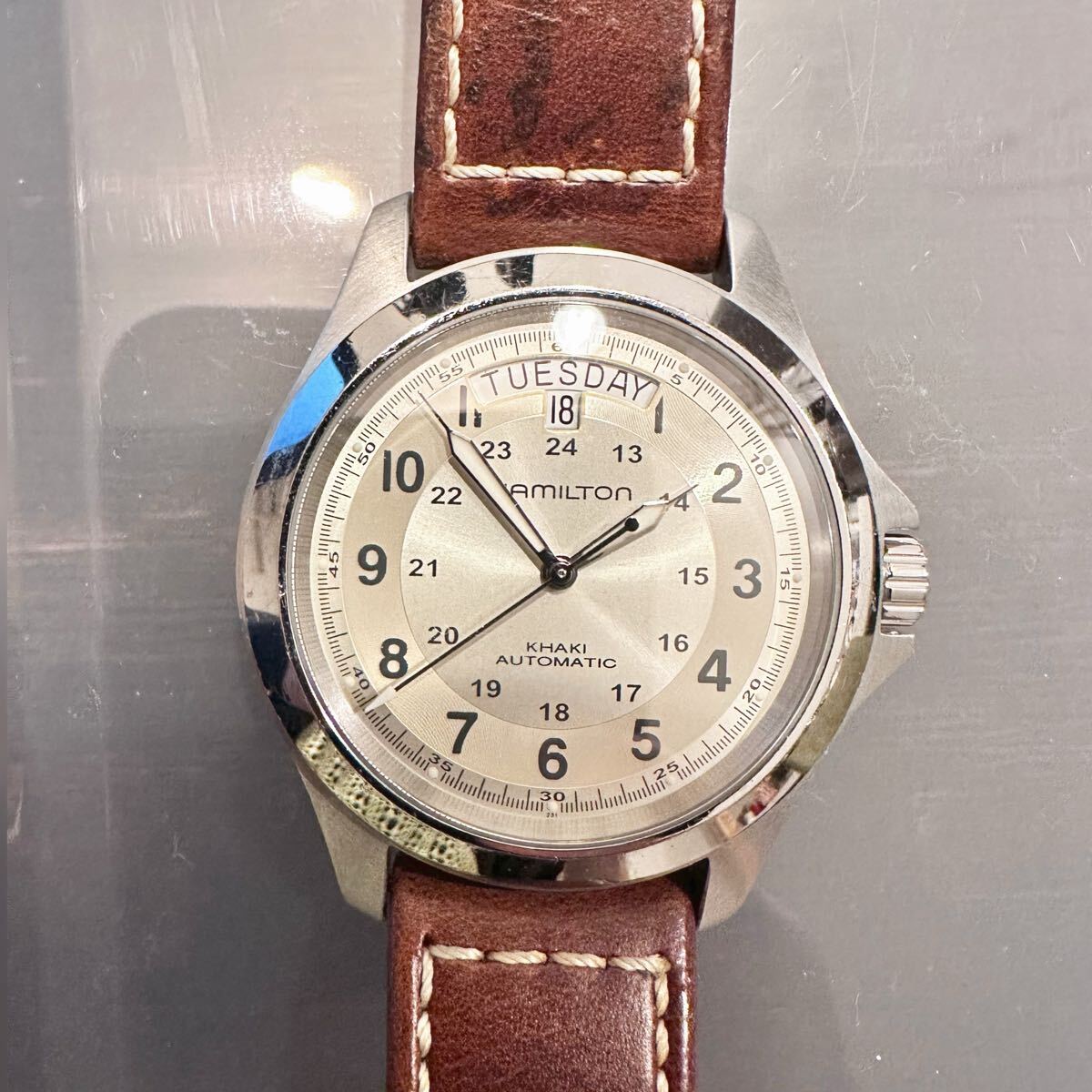 1円～】HAMILTON ハミルトン 腕時計 メンズ AUTO 自動巻 6311 KHAKI 