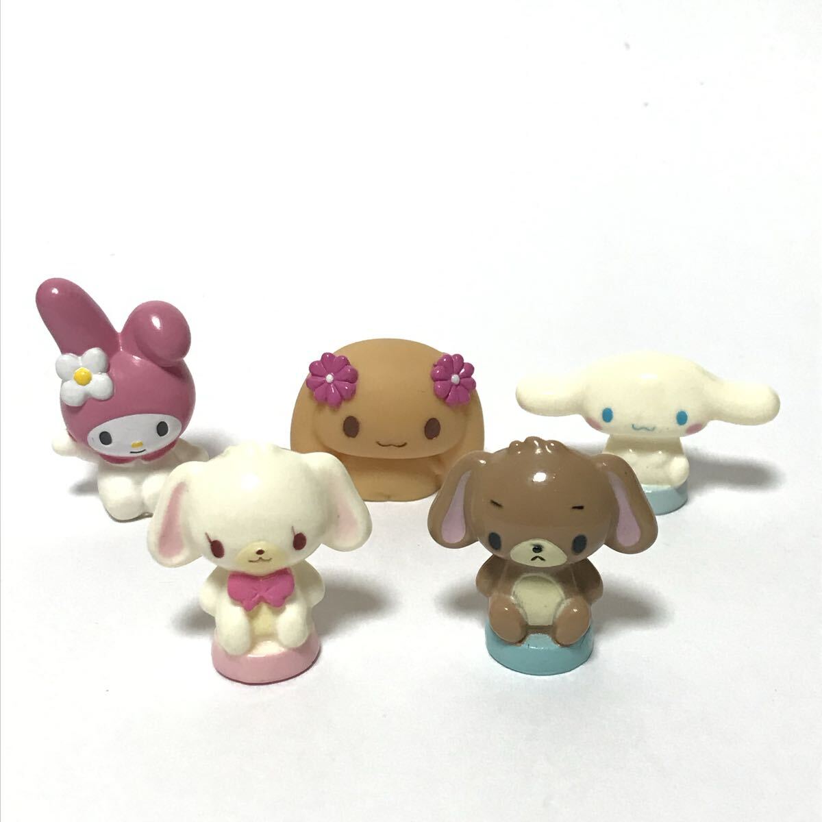 中古】シュガーバニーズ 指人形 ソフビ フィギュア 8体 サンリオの落札 