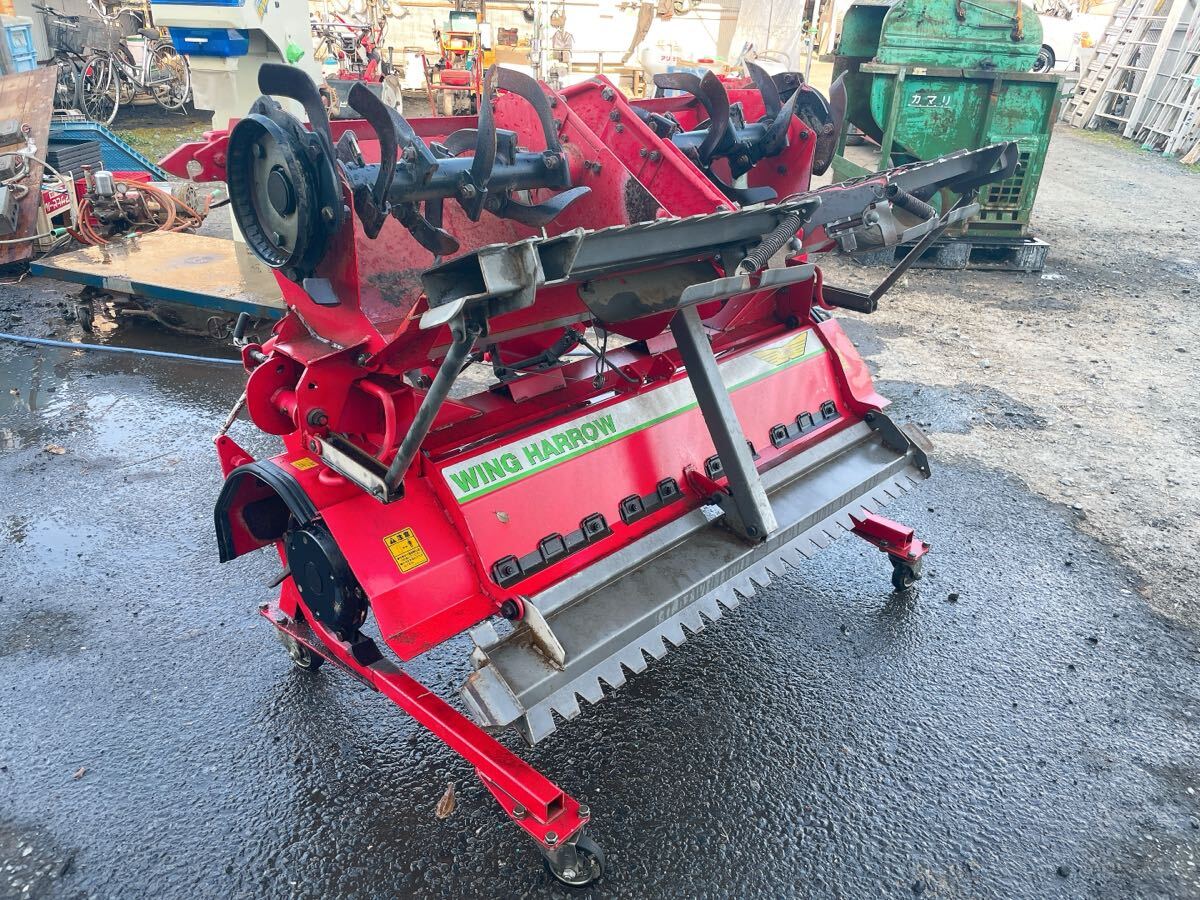 中古】宮崎 ニプロ ウイングハロー WAS2400B-B トラクター 代かき 手動