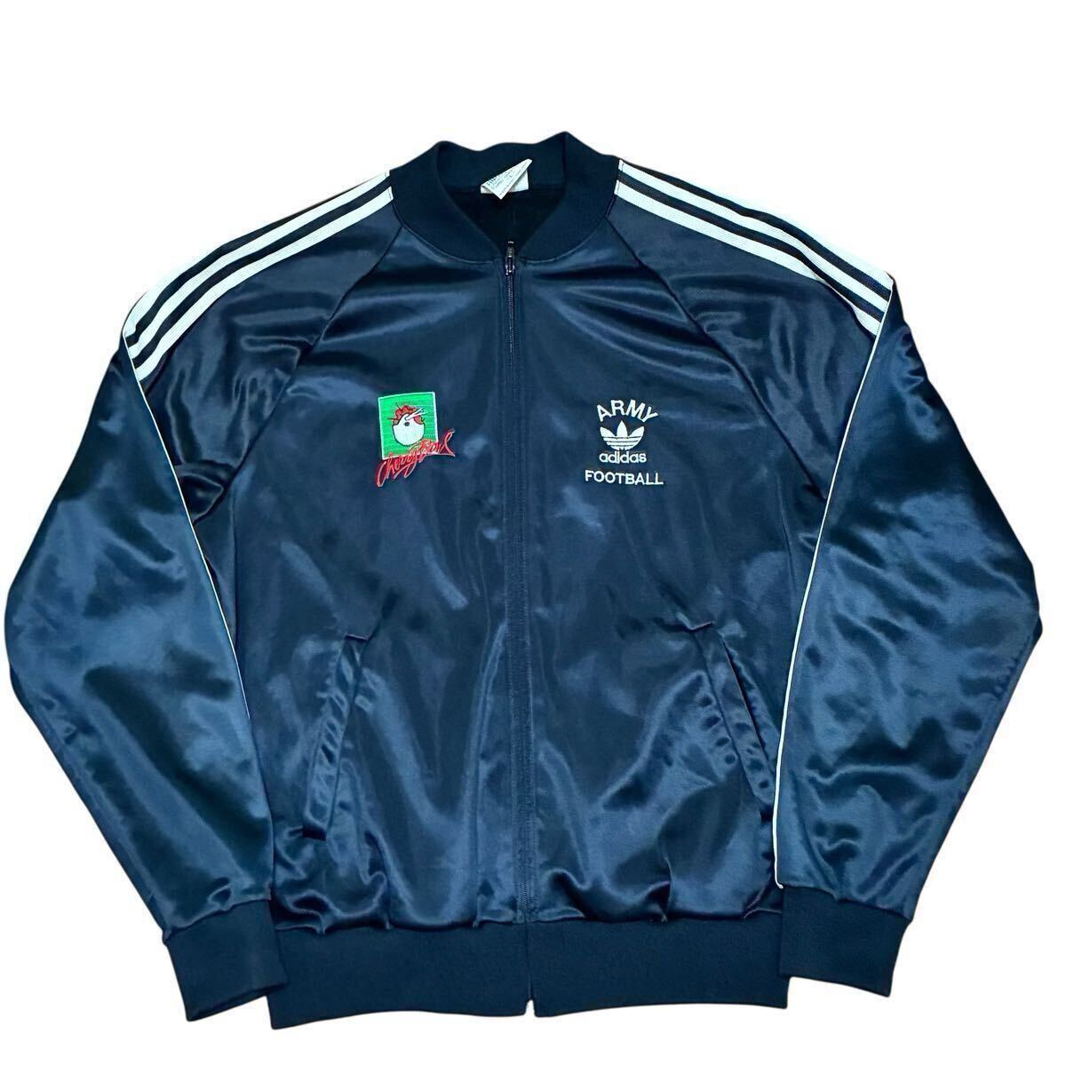 adidas アディダス 80年代 ビンテージ ジャージ 青・赤 光沢の落札情報 
