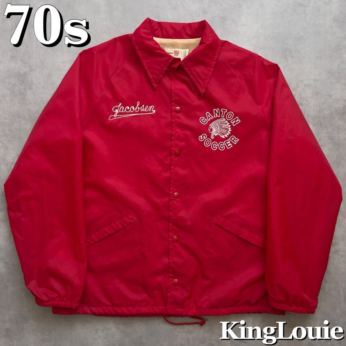 18aw Supreme Champion Label Coaches Jacket Black Lサイズ 