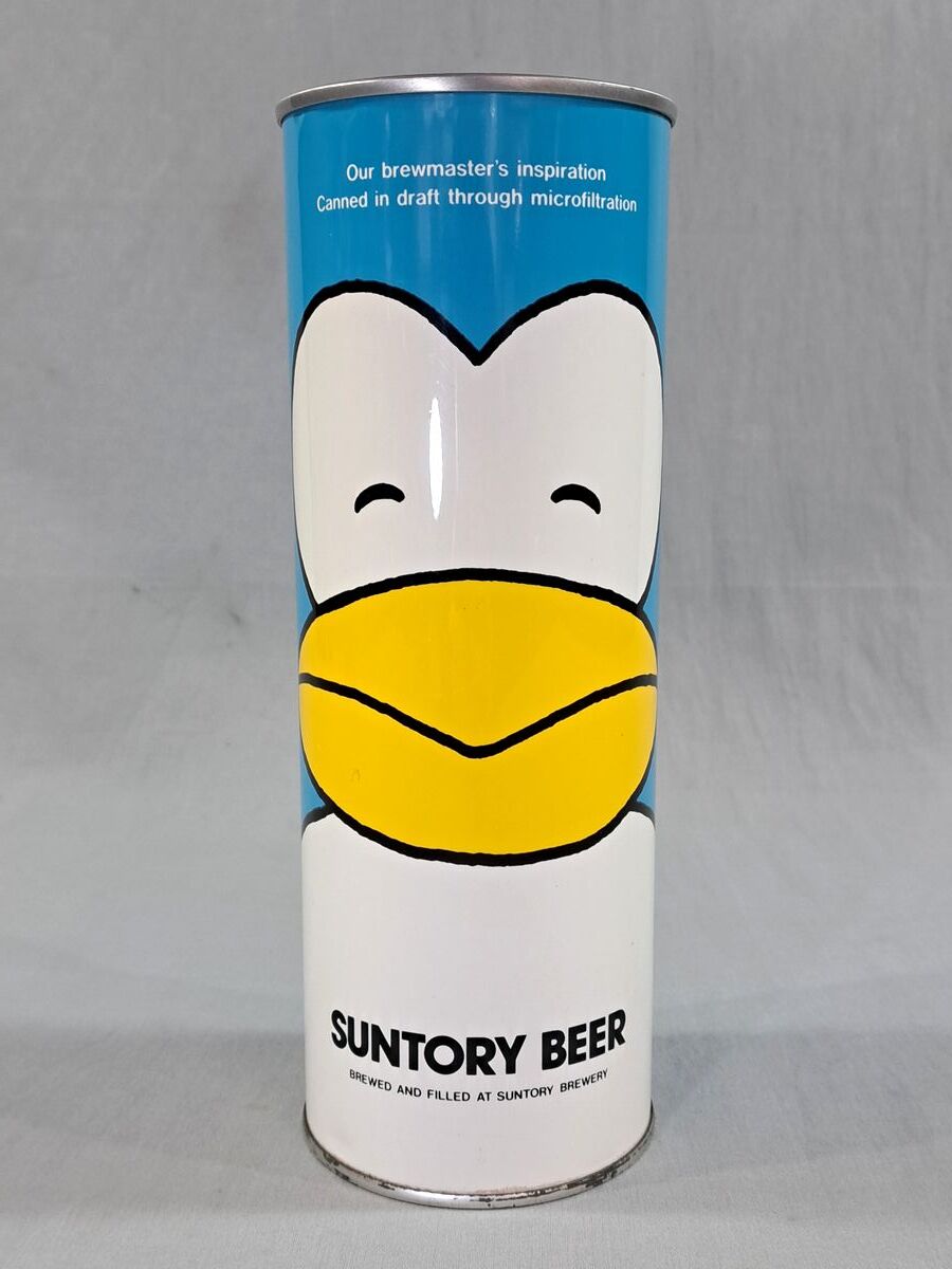 ☆希少 当時物 昭和 サントリービール ペンギン 空き缶 パピプ