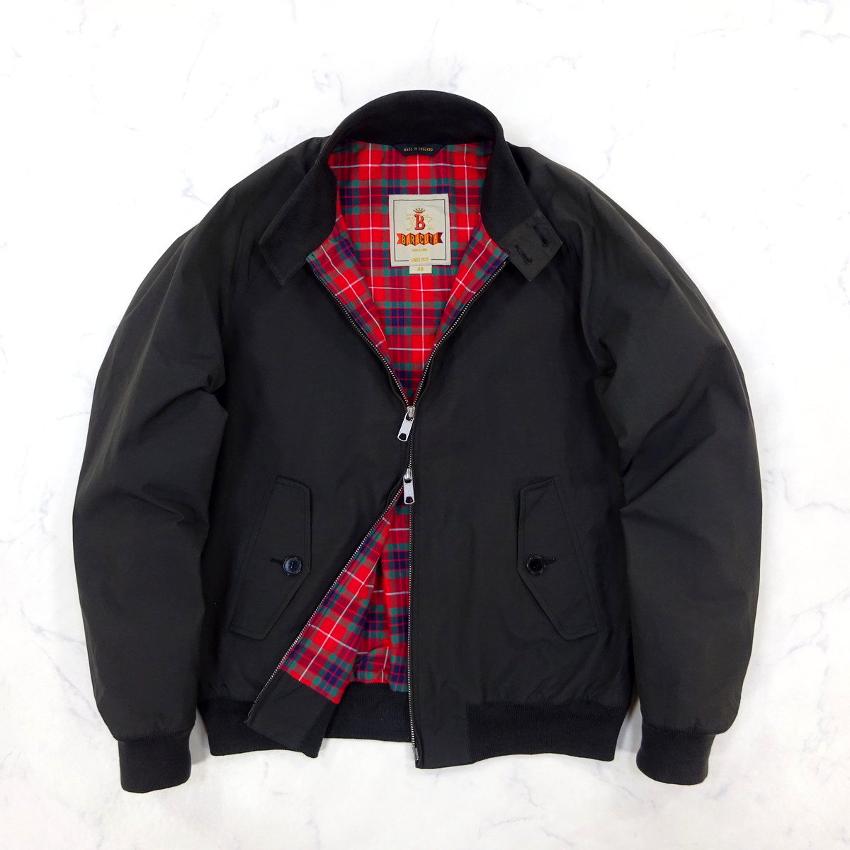 中古】BARACUTA G31 スイングトップ / ネイビー ドリズラージャケット 
